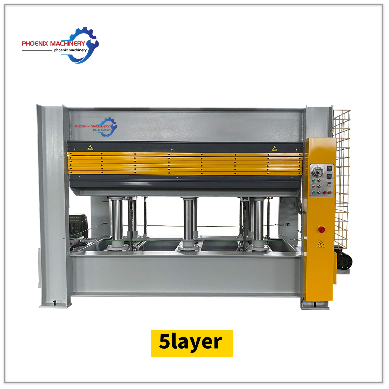 5 Working Layers 5layer Veneer Wood Door MDF Hydraulic Hot Press Machine for Door Making