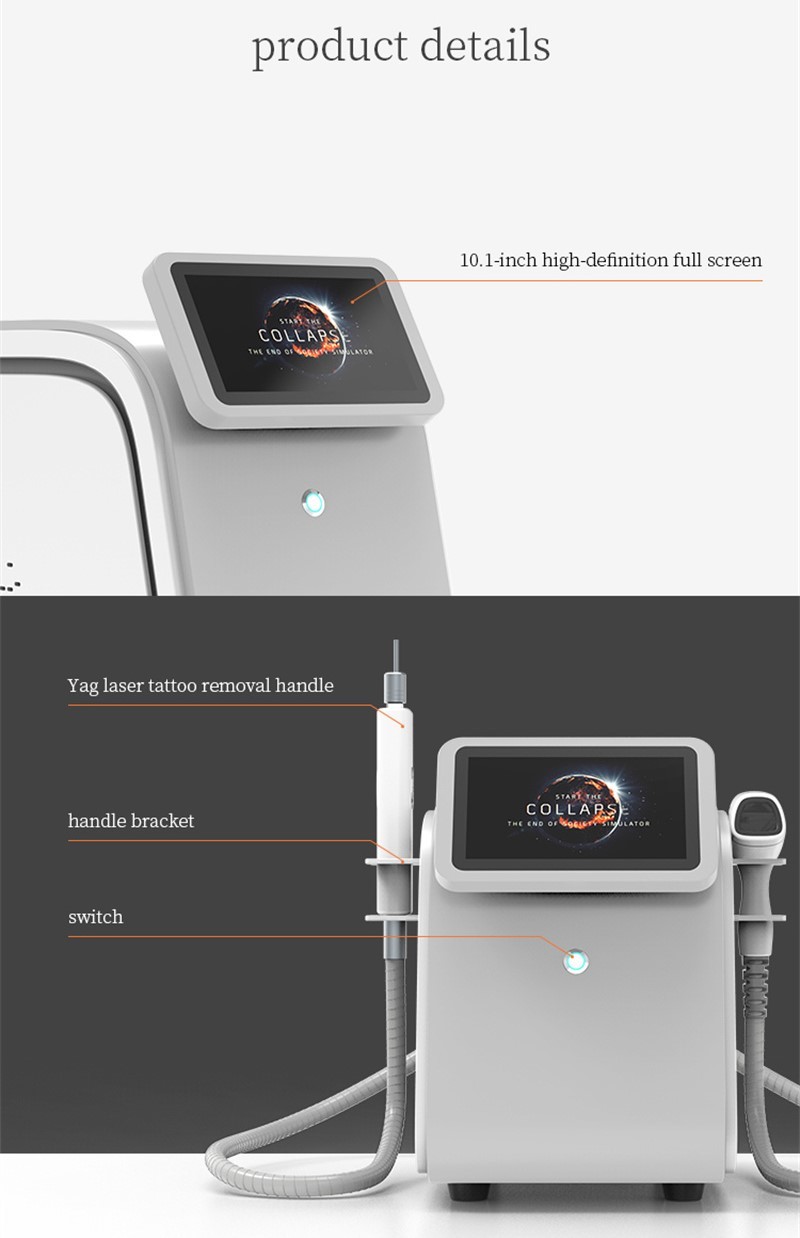 Effective 2in1 808 Diode Laser Hair Removal Nd Yag Tattoo Removal For Home