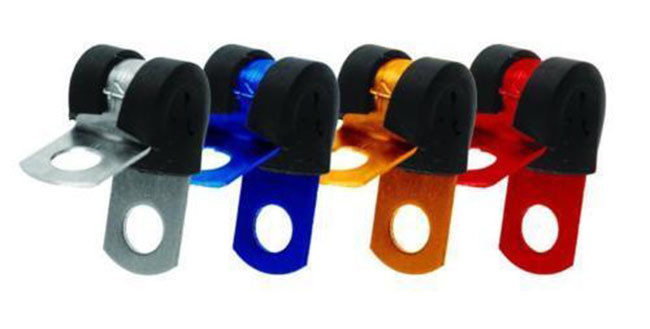 Cushioned 304 Stainless Steel Brake Line Clips With Protective Rubber Lining