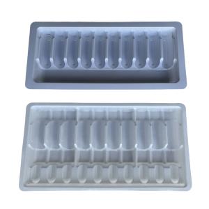 China PET thickened tray medicine water injection ampoule tray packaging customized wholesale wholesale