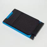Travelers' Anti-Rfid Aluminum Alloy Credit Card Holder Slim Wallet for Men and