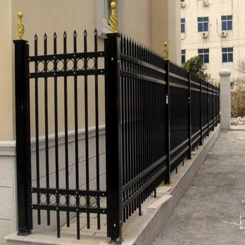 D Pale W Pale Steel Security Metal Palisade Fencing Rot Proof OEM
