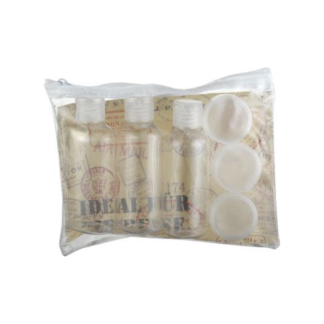 Industrial 80ml Portable 3pcs Shampoo Lotion Travel Size Bottles for Cosmetic Packaging