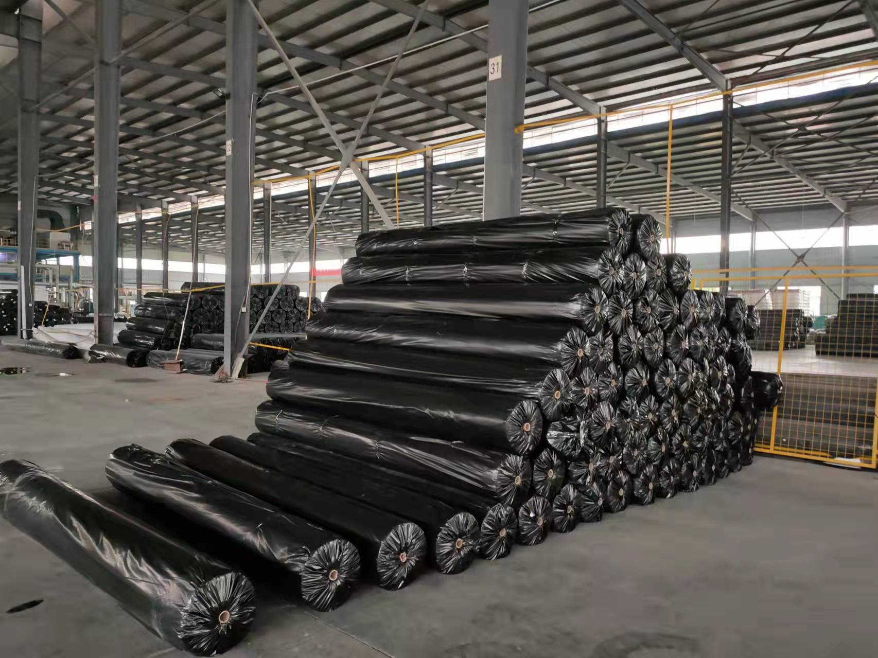 HDPE Black Fish Farm Pond Fish Liner Plastic Geomembrane High Surface Hardness
