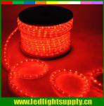 christmas round 2 wire red color led rope lights for decoration