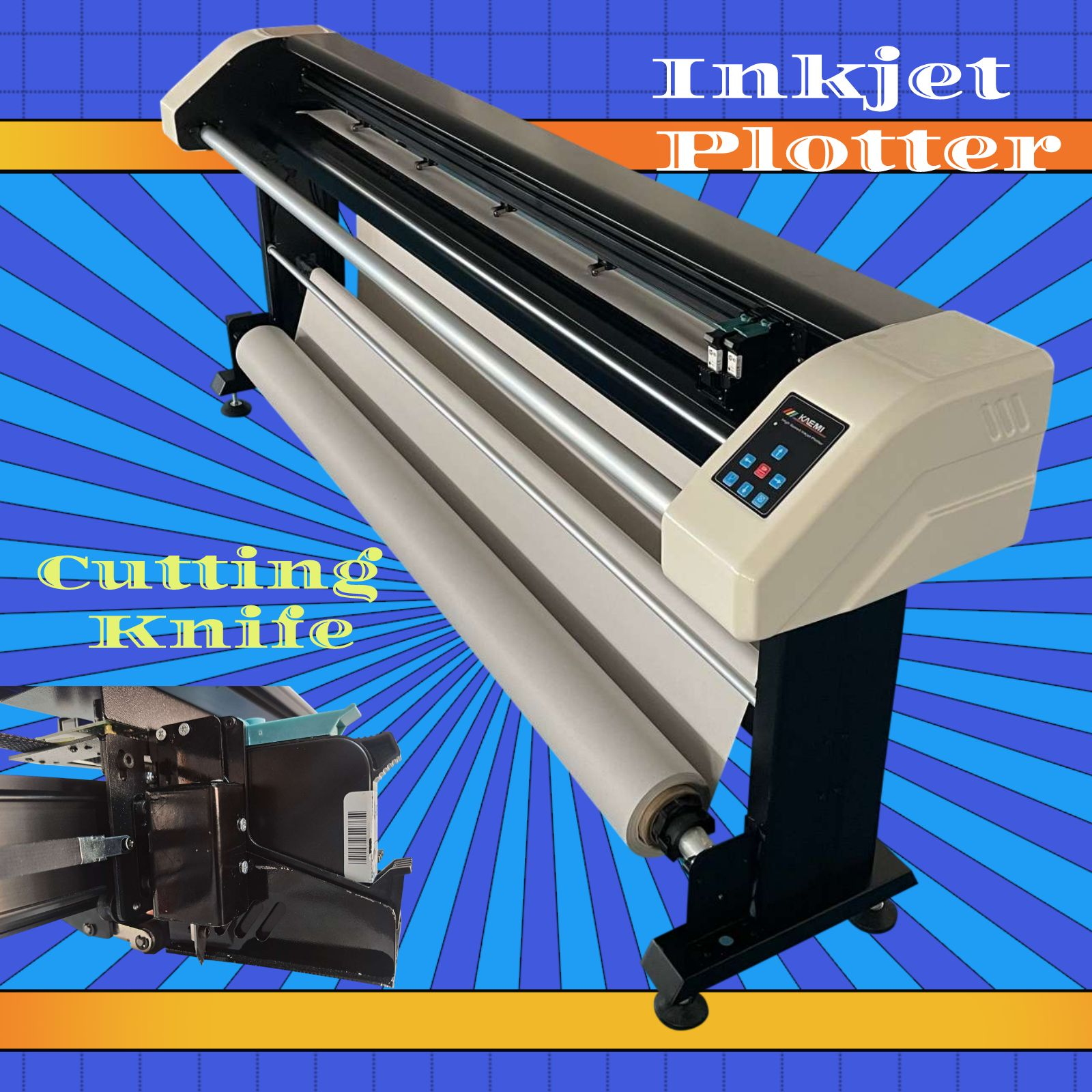 CAD Plotter for All Compatible Files Formats Including PLT and Roll-to-Roll Printer