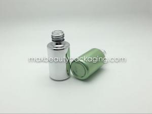 China high quality thick and strong powder coating gel bottle uv metallic color finish gel bottle nail polish packaging wholesale