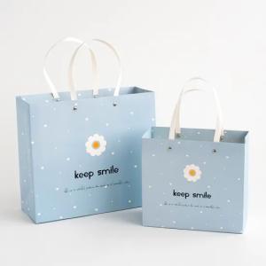 China 170g Cardboard Custom Shipping Bags For Clothes Hot Stamping wholesale