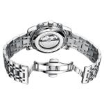 KINYUED tourbillon mechanical watch men oem waterproof stainless steel back