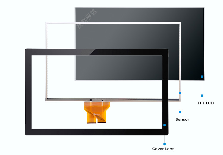 19 Inch LCD Touch Screen Panel Waterproof IK7 Strength Grade For Maritime Industry