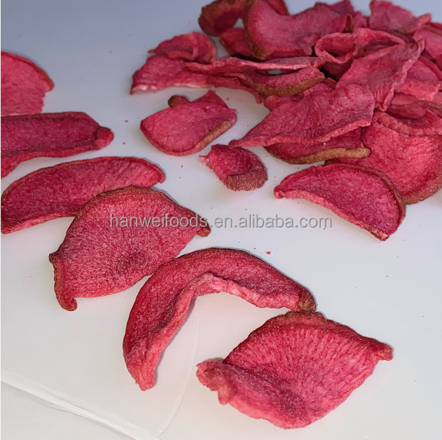 OU Dried Fruits Vegetables Radish Slices Dried Red Turnip Chips