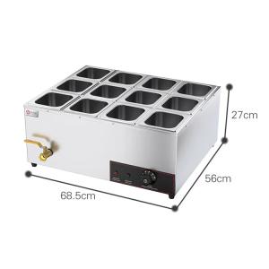 China Restaurant Catering Kitchen Industry Electric Bain Marie Food Warmer Display in Silver wholesale