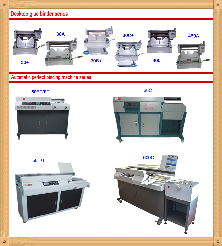 DC-30B+ desktop multi-functional glue book binding machine