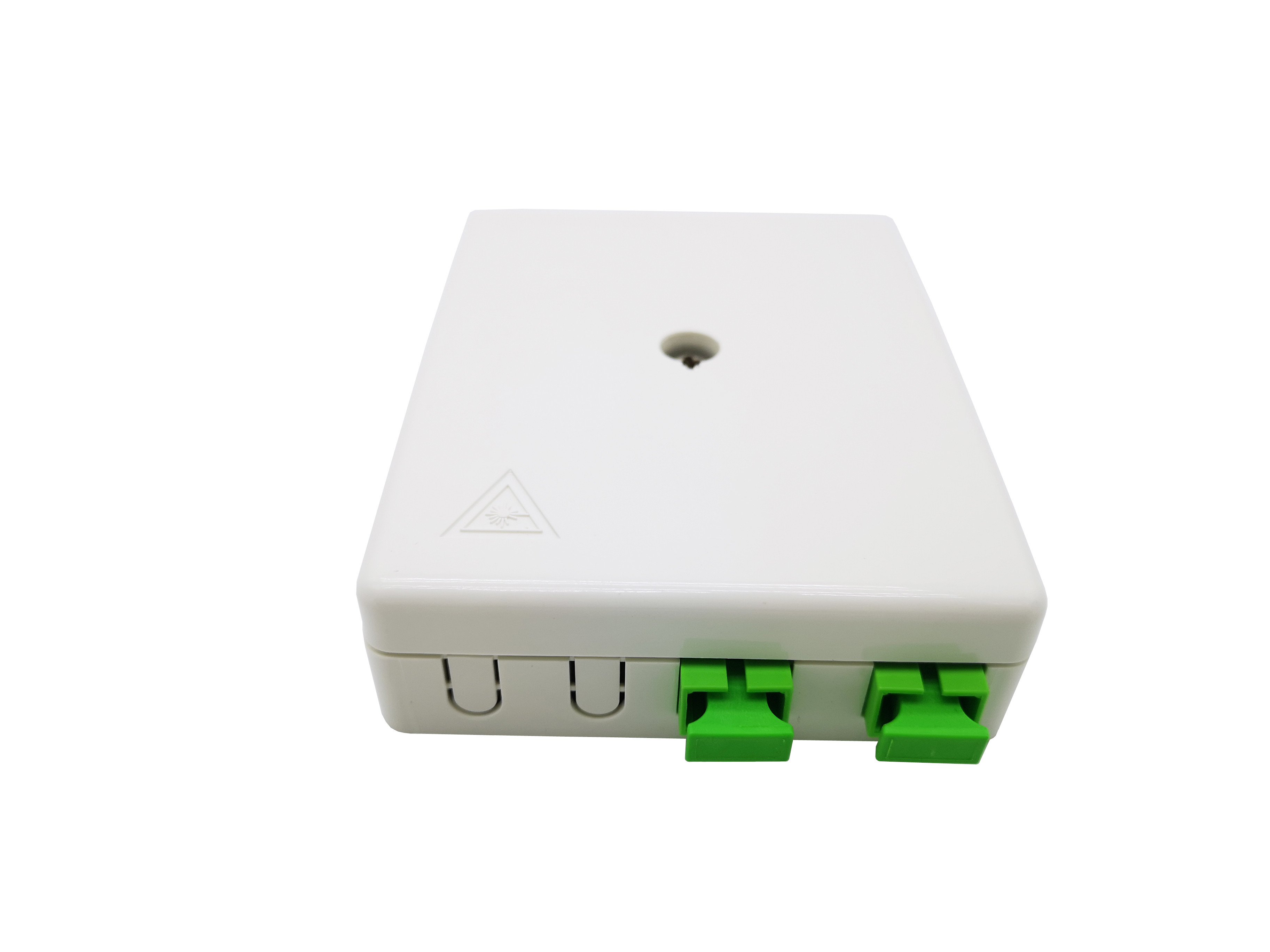 SC LC Fiber Optic Wall Outlet For Indoor White ABS Material