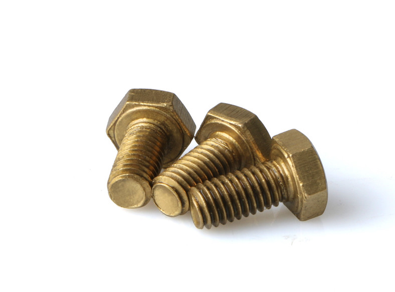 Metric Thread Brass Hex Head Screws Brass Hex Bolts Brass Hexagon Head Bolts