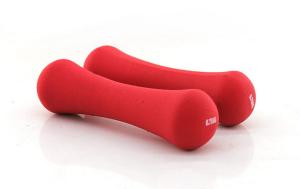 China export quality colorful Bone shape/neoprene dumbell for women gym fitnesss wholesale