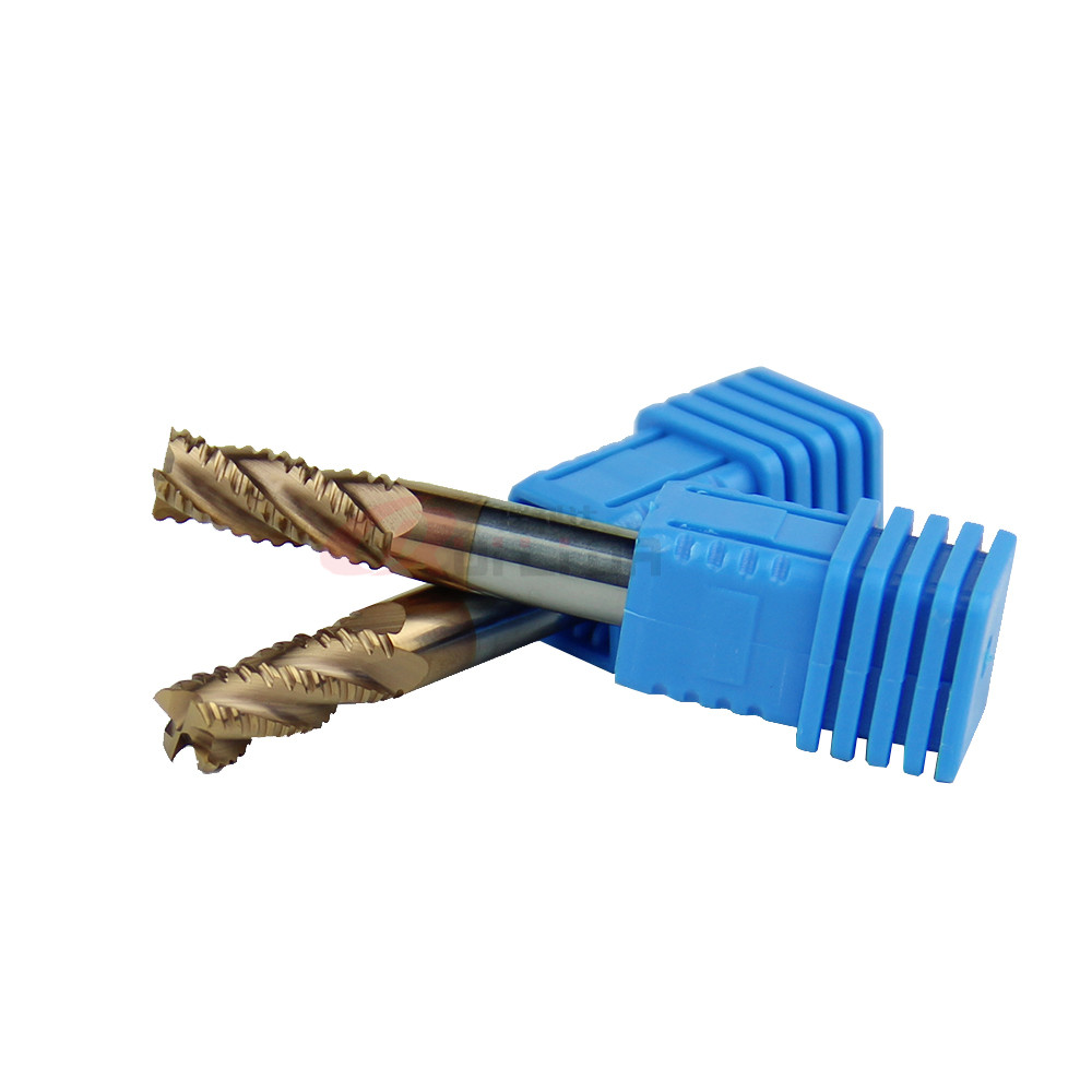 8mm 1/4" 5/16 Roughing End Mills For Steel HRC55