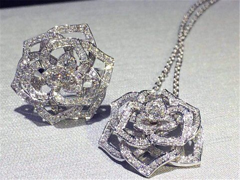 P 18k gold white gold yellow gold rose gold diamond ring Jewelry factory in Shenzhen, China