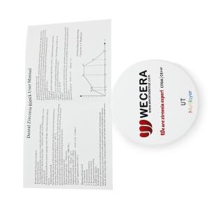 China Anterior Dental Multi Layer Zirconia Disc 49% Ultra Translucent wholesale