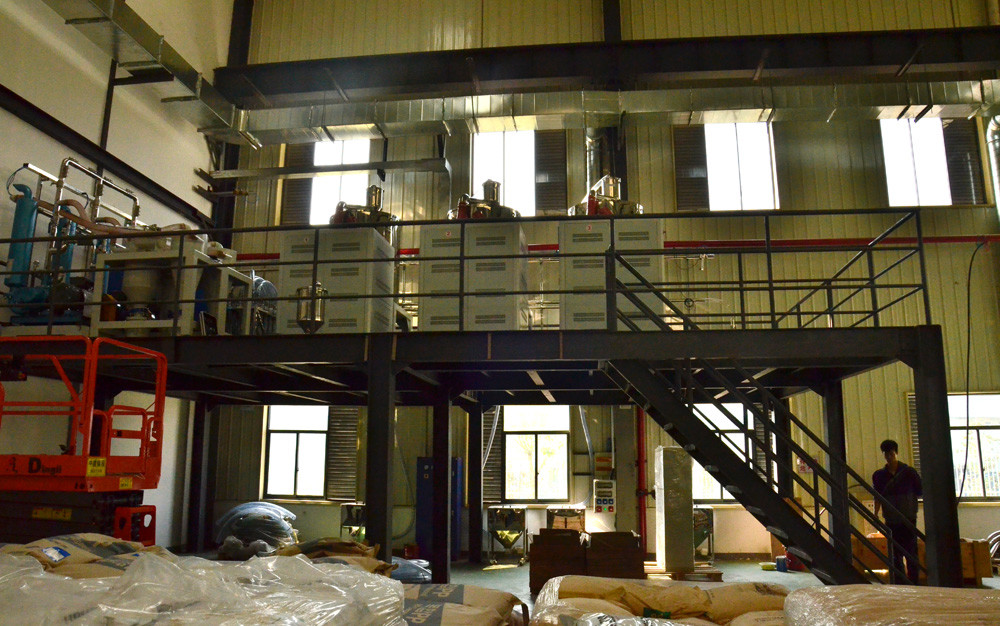 Plastic Material Processing Central Dehumidifying Drying Granulating Recycling Conveying System OMCS