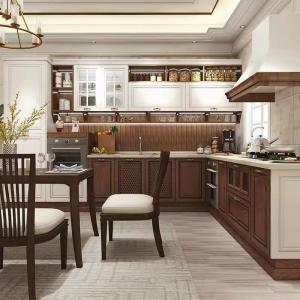China Anti Fouling Kitchen Melamine Cupboards Custom Cabinet Makers wholesale