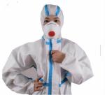 Chemical Disposable Protective Coverall , Breathable Disposable Coveralls With