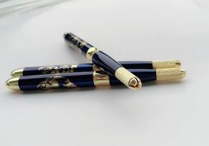 China Elegant Multifunctional Manual Tattoo Pen Black Golden Microshading Handpiece wholesale
