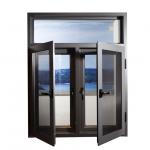 Horizontal Aluminium Frame Casement Window , Double Panel French Casement