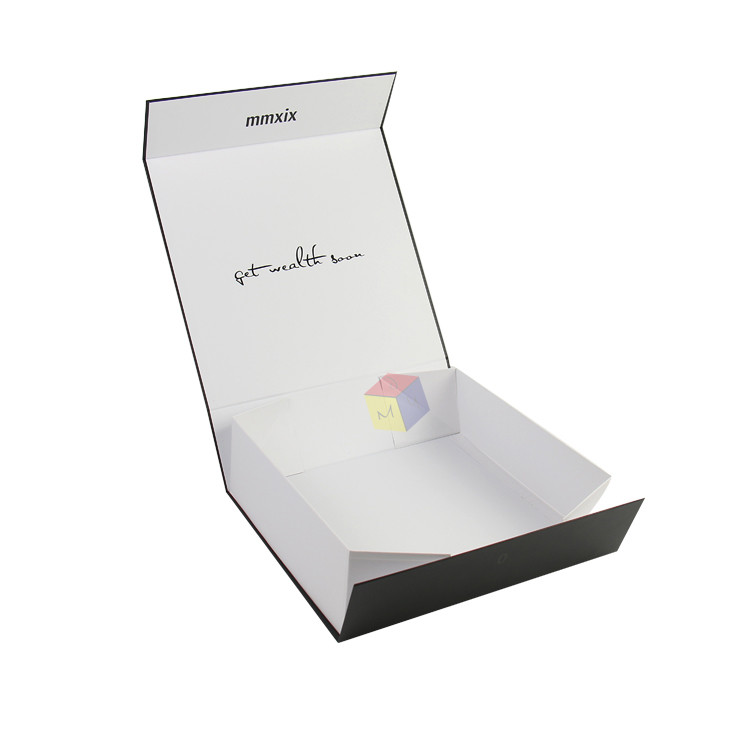 Apparel Collapsible Magnetic Folding Paper Gift Luxury Clothing Packaging Boxes Custom Shiny Logo