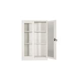 Tall KD Structure Insulated Glass Door Filing Cabinet