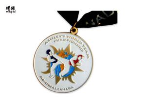 China Championship School Awards Medals Medallion Personalised Design , Enamel Fill wholesale