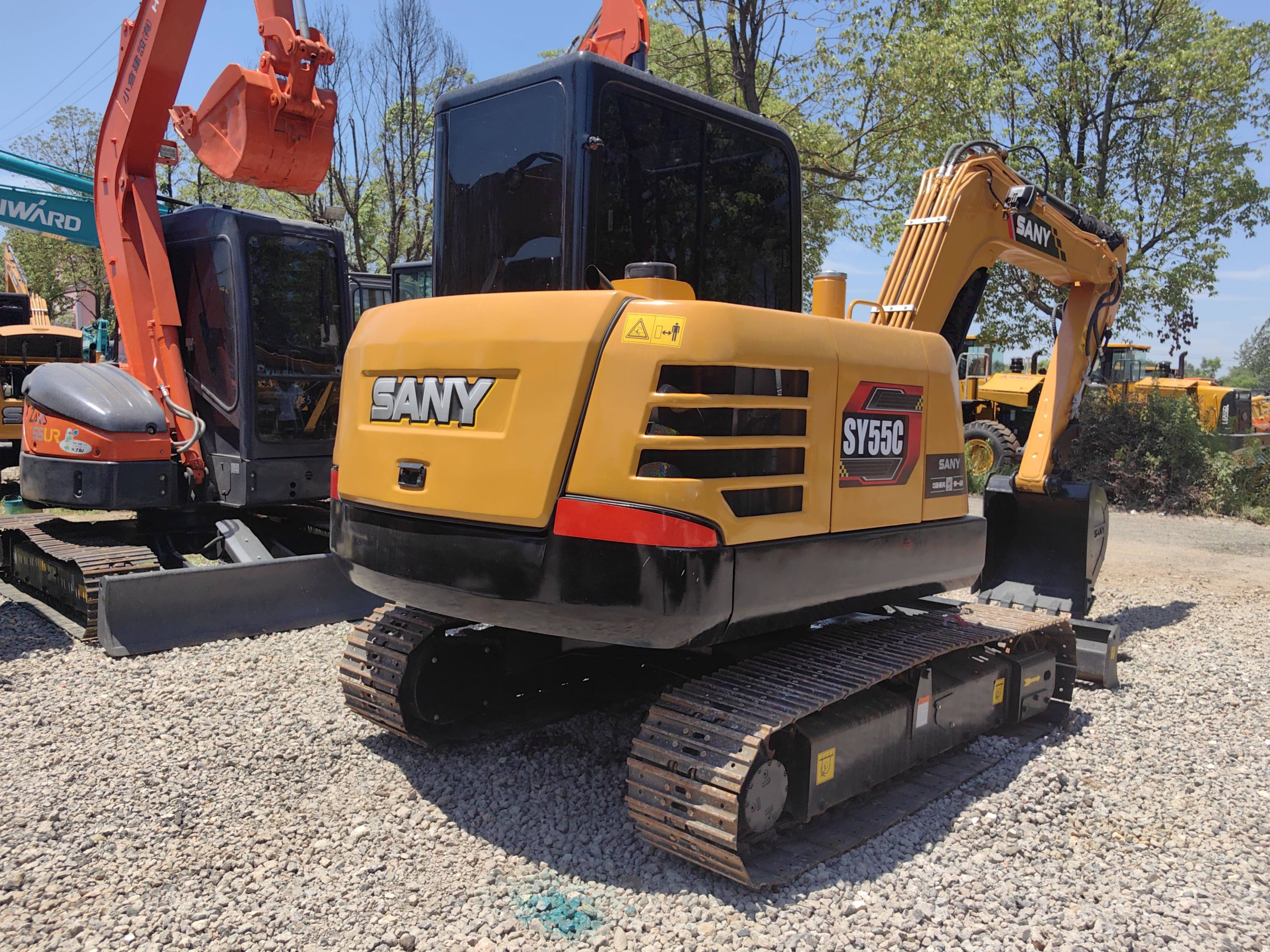 Good Quality 5 Ton Used Mini Hydraulic Crawler Excavators SANY SY55C