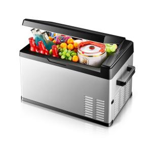 China 12V 220V Mini Travel Refrigerator , 45W Portable Mini Fridge For Car wholesale