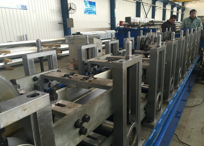Aluminium Rain Water Sheet Metal Roofing Machine 0.3mm - 1.0mm PPGI / GI Material