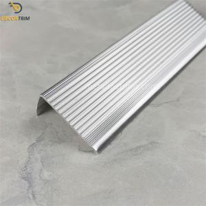 China Stone Tile Trim Beading White Stripe Anti-Slip Aluminium Floor Edge Trim wholesale