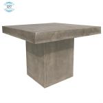 Grey Outdoor Round Concrete Coffee Table GRC Fiberglass Furniture Dinning Table