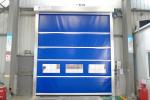 220V - 240V Interior High Speed Doors , Rapid Automatic Roller Up Door Blue