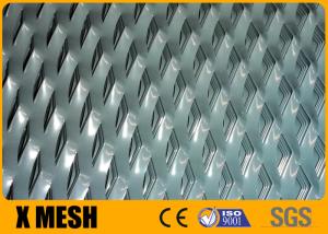 China Grey Aluminum Expanded Metal Sheet Plate 2mm Thickness wholesale