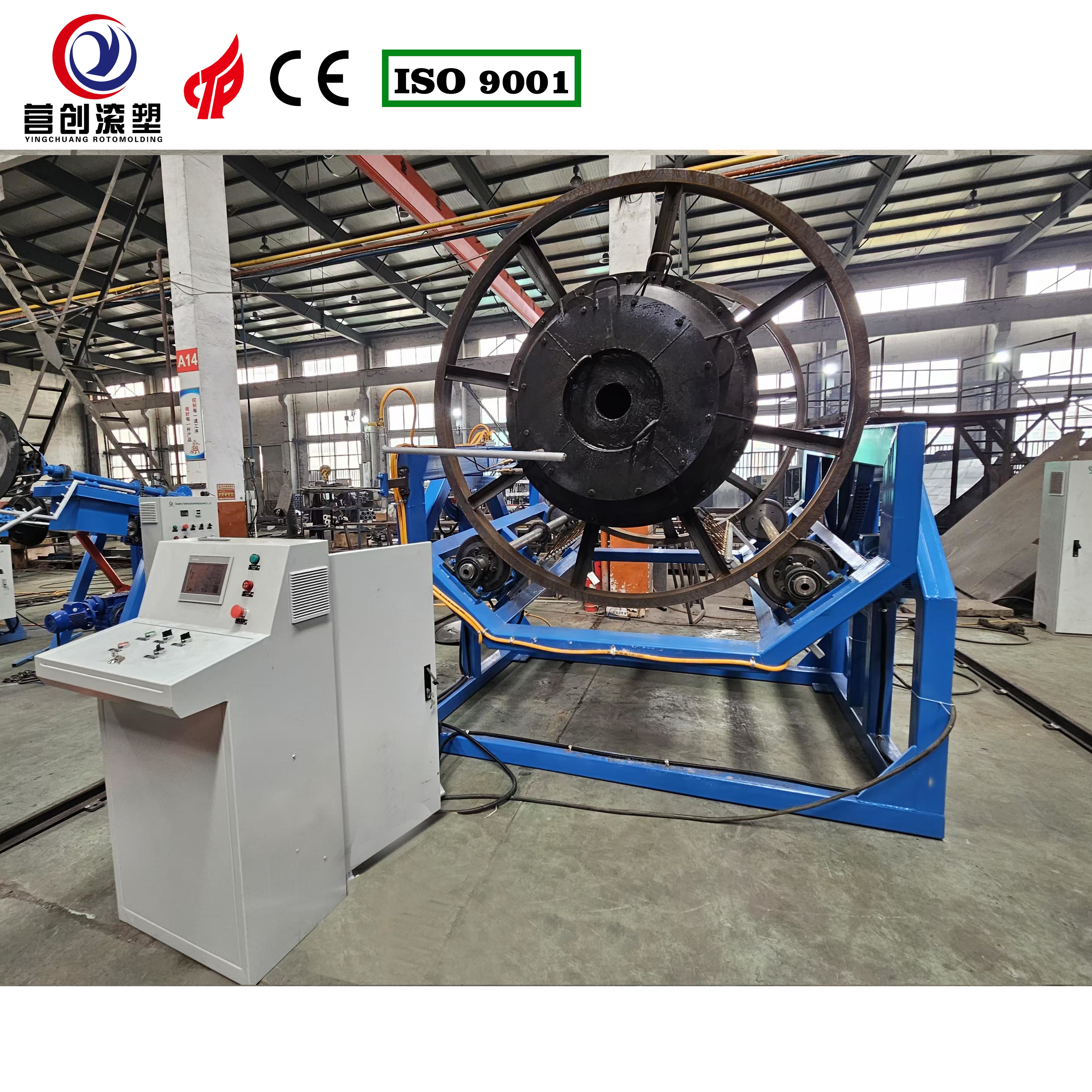 High Speed Low Noise High Durability Rock And Roll Rotomoulding Machines 6KW-11KW