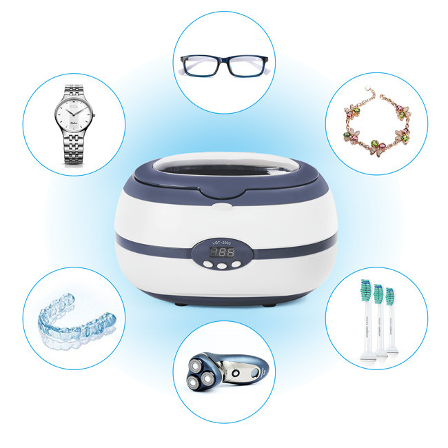 VGT 2000 35W 40kHZ Household Ultrasonic Cleaner 0.6L SUS304 Tank