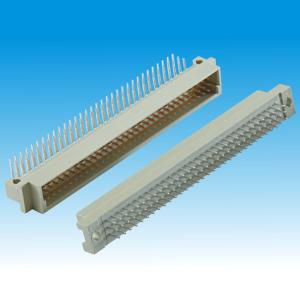 China DIN41612 120P Right Angle Male Connector Three Row PBT wholesale