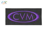 Polyester Background Fabric Embroidered Letter Patch With Merrowed Edge