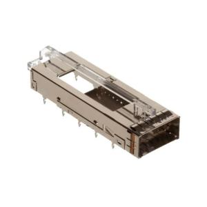 China Position QSFP Cage Through Hole Connector Right Angle U90-A101-1001 wholesale