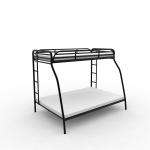 School Dormitory Black Strong Bedbase Mother Son Steel Bunk Beds