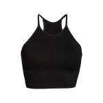Wholesale High Quality Black Women Yoga Crop Tank Top Ladies Sportswear with OEM