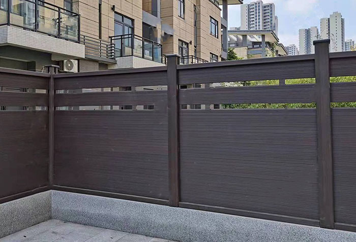 24x170mm Wood Plastic Composite Panel Coffee Color WPC Interior Wall Fence Outside Floor Plank