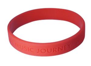 China Promotional Wristband Custom Silicone Bracelets No - Ink Filled Nickel Free wholesale