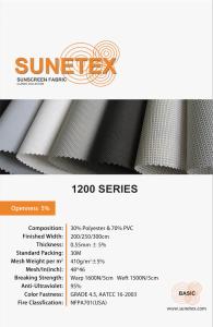 China Office Windows Curtain Polyester Sunscreen Fabric For High End Hotels wholesale