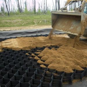 China ASTM HDPE Geoweb Geocell HDPE 50mm Road Grid Gravel Honeycomb wholesale