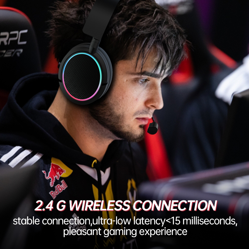 NO Active Noise Cancellation Wireless Gaming Headphones X3 Pro 2.4G 7.1 Headset for PC